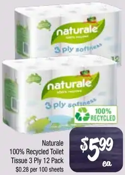 Farmer Jack's Naturale 100% Recycled Toilet Tissue offer