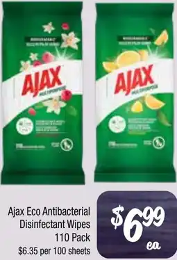 Farmer Jack's Ajax eco antibacterial disinfectant wipes offer