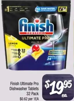Farmer Jack's Finish ultimate pro dishwasher tablets offer