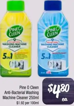 Farmer Jack's Pine o cleen anti-bacterial washing machine cleaner offer