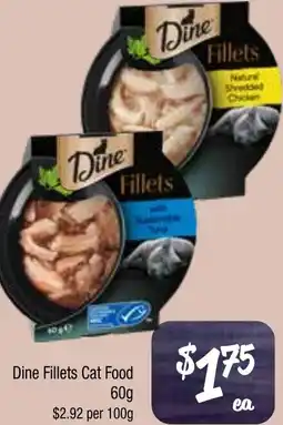 Farmer Jack's Dine fillets cat food offer