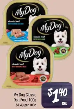 Farmer Jack's My dog classic dog food offer