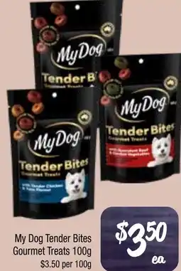 Farmer Jack's My dog tender bites gourmet treats offer