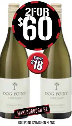 Farmer Jack's Dog point sauvignon blanc offer
