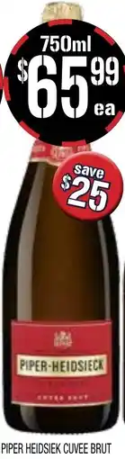 Farmer Jack's Piper heidsiek cuvee brut offer