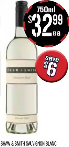 Farmer Jack's Shaw & smith sauvignon blanc offer