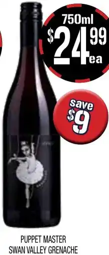 Farmer Jack's Puppet master swan valley grenache offer