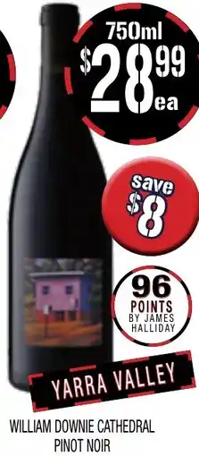 Farmer Jack's William downie cathedral pinot noir offer