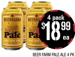Farmer Jack's Beer farm pale ale 4 pk offer