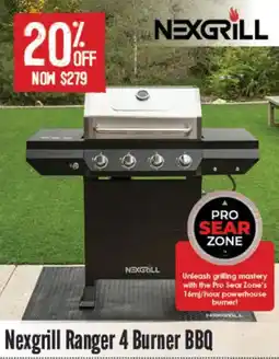Barbeques Galore Nexgrill Ranger 4 Burner BBQ offer