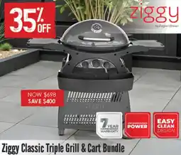 Barbeques Galore Ziggy Classic Triple Grill & Cart Bundle offer