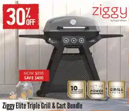 Barbeques Galore Ziggy Elite Triple Grill & Cart Bundle offer