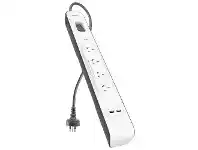 Belkin 4 Outlet Powerboard with 2 USB Ports 2.4A
