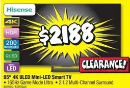 JB Hi-Fi 85" 4K ULED Mini-LED Smart TV offer