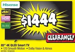 JB Hi-Fi 85" 4K QLED Smart TV offer