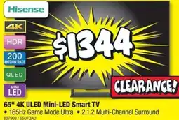JB Hi-Fi 65" 4K ULED Mini-LED Smart TV offer