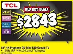 JB Hi-Fi 85" 4K Premium QD-Mini LED Google TV offer
