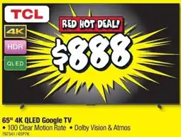 JB Hi-Fi 65" 4K QLED Google TV offer