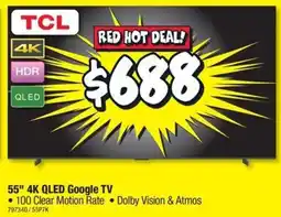 JB Hi-Fi 55" 4K QLED Google TV offer