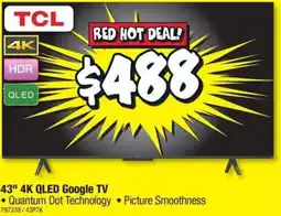 JB Hi-Fi 43" 4K QLED Google TV offer