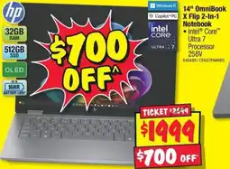 JB Hi-Fi 14" OmniBook X Flip 2-In-1 Notebook offer