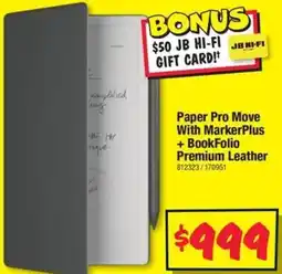 JB Hi-Fi Paper Pro Move With MarkerPlus + BookFolio Premium Leather offer