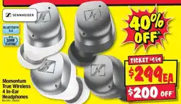 JB Hi-Fi Momentum True Wireless 4 In-Ear Headphones offer