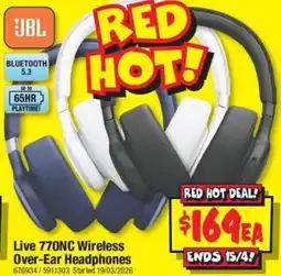 JB Hi-Fi Live 770NC Wireless Over-Ear Headphones offer