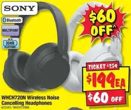 JB Hi-Fi WHCH720N Wireless Noise Cancelling Headphones offer