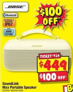 JB Hi-Fi SoundLink Max Portable Speaker offer
