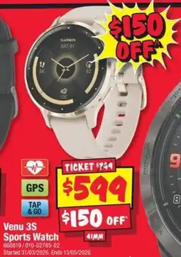 JB Hi-Fi Venu 3S Sports Watch offer