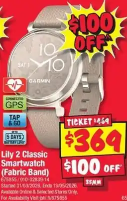 JB Hi-Fi Lily 2 Classic Smartwatch offer