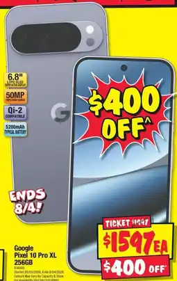 JB Hi-Fi Google Pixel 10 Pro XL 256GB offer
