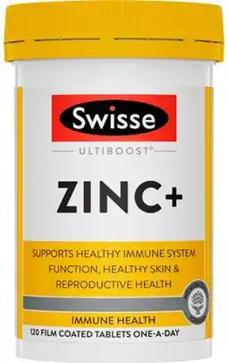 Discount Drug Stores Swisse Ultiboost Zinc+ 120 Tablets offer