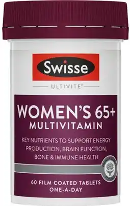 Discount Drug Stores Swisse Ultivite Women’s 65+ Multivitamin 60 Tablets offer