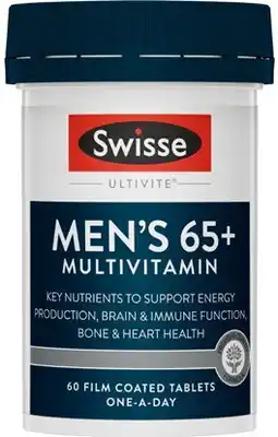 Discount Drug Stores Swisse Ultivite Men’s 65+ Multivitamin 60 Tablets offer