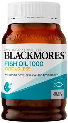 Discount Drug Stores Blackmores Fish Oil 1000mg Odourless 200 Capsules offer