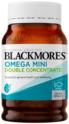 Discount Drug Stores Blackmores Omega Mini Double Concentrate 400 Capsules offer