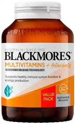 Discount Drug Stores Blackmores Sustained Release Multivitamins + Antioxidants 180 Tablets offer