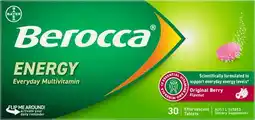 Discount Drug Stores Berocca Energy Original Berry Flavour 30 Effervescent Tablets offer