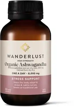 Discount Drug Stores Wanderlust High Strength Organic Ashwagandha 60 Capsules offer