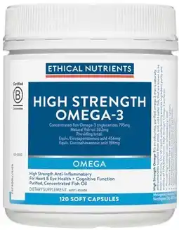 Discount Drug Stores Ethical Nutrients High Strength Omega-3 120 Capsules offer