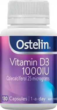 Discount Drug Stores Ostelin Vitamin D3 1000IU 130 Capsules offer