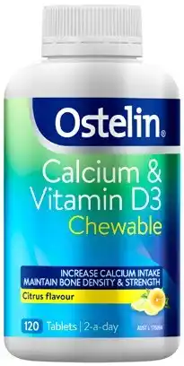 Discount Drug Stores Ostelin Calcium & Vitamin D3 Chewable 120 Tablets offer