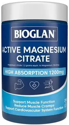 Discount Drug Stores Bioglan Active Magnesium Citrate High Absorption 1200mg 200 Tablets offer