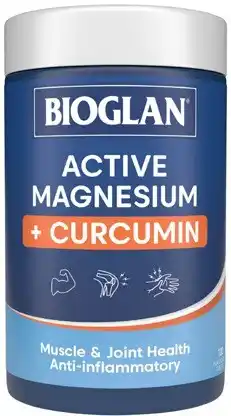 Discount Drug Stores Bioglan Active Magnesium + Curcumin 120 Tablets offer