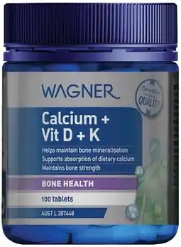 Discount Drug Stores Wagner Calcium + Vit D + K 100 Tablets offer