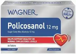 Discount Drug Stores Wagner Policosanol 12mg 60 Tablets offer