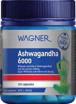 Discount Drug Stores Wagner Ashwagandha 6000 120 Capsules offer