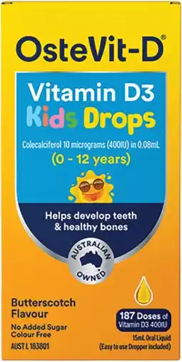 Discount Drug Stores OsteVit-D Vitamin D3 Kids Drops Oral Liquid offer